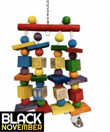 9 X Parrot Toy Pack - African Grey, Amazon, Cockatoo, Macaw Etc - RRP £148.91 - Pack 5